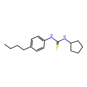 1-(4-Butylphenyl)-3-cyclopentylthiourea structure