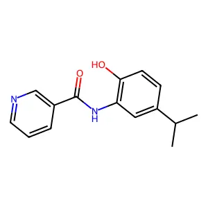 N-(2-羟基-5-异丙基苯基)烟酰胺 structure
