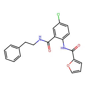 N-(4-chloro-2-{[(2-phenylethyl)amino]carbonyl}phenyl)-2-furamide structure