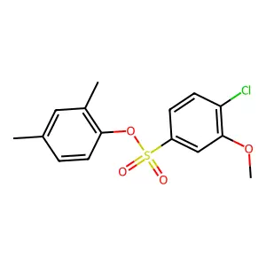 2,4-Dimethylphenyl 4-chloro-3-methoxybenzenesulfonate structure