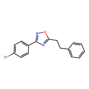3-(4-Bromophenyl)-5-(2-phenylethyl)-1,2,4-oxadiazole structure