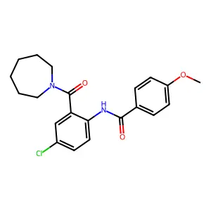 N-[2-(azepane-1-carbonyl)-4-chlorophenyl]-4-methoxybenzamide structure
