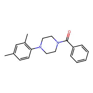 1-Benzoyl-4-(2,4-dimethylphenyl)piperazine structure