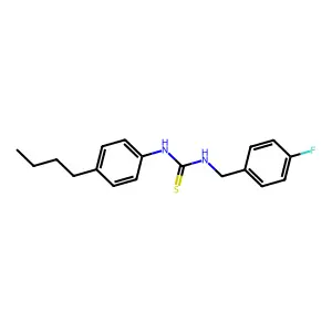 1-(4-Butylphenyl)-3-[(4-fluorophenyl)methyl]thiourea structure