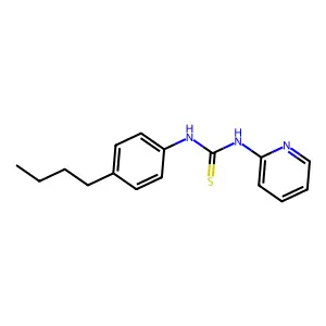 1-(4-Butylphenyl)-3-pyridin-2-ylthiourea structure