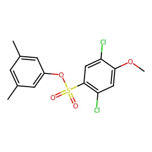 3,5-Dimethylphenyl 2,5-dichloro-4-methoxybenzenesulfonate structure
