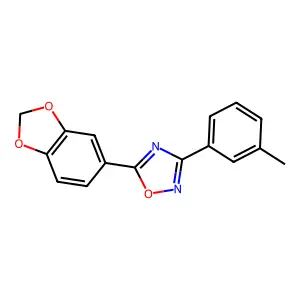 5-(1,3-Benzodioxol-5-yl)-3-(3-methylphenyl)-1,2,4-oxadiazole structure