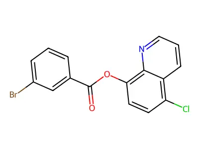 5-Chloro-8-quinolyl 3-bromobenzoate structure