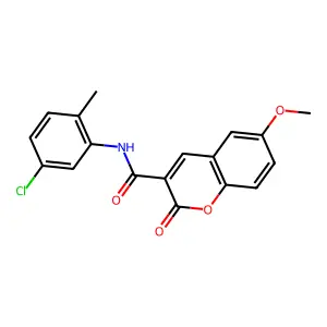 N-(5-chloro-2-methylphenyl)-6-methoxy-2-oxo-2H-chromene-3-carboxamide structure