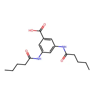 3,5-Bis(pentanoylamino)benzoic acid structure