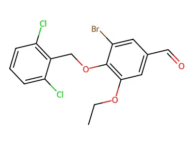 3-Bromo-4-[(2,6-dichlorophenyl)methoxy]-5-ethoxybenzaldehyde structure