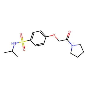 N-Isopropyl-4-(2-oxo-2-pyrrolidin-1-yl-ethoxy)-benzenesulfonamide structure