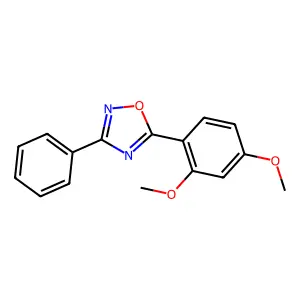 5-(2,4-Dimethoxyphenyl)-3-phenyl-1,2,4-oxadiazole structure