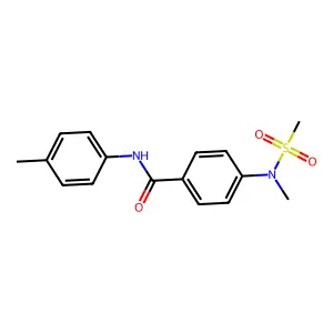 4-[methyl(methylsulfonyl)amino]-N-(4-methylphenyl)benzamide structure