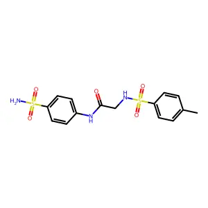 2-[(4-methylphenyl)sulfonylamino]-N-(4-sulfamoylphenyl)acetamide structure