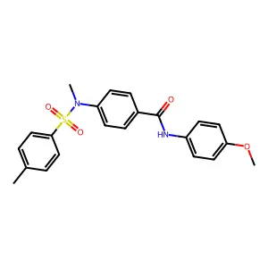 N-(4-methoxyphenyl)-4-[methyl-(4-methylphenyl)sulfonylamino]benzamide structure