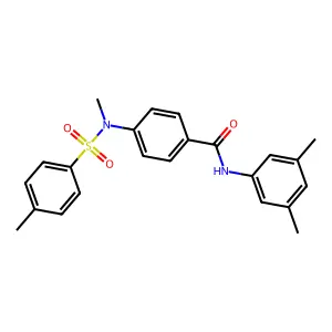 N-(3,5-dimethylphenyl)-4-[methyl-(4-methylphenyl)sulfonylamino]benzamide structure