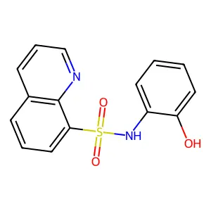 N-(2-hydroxyphenyl)-8-quinolinesulfonamide structure