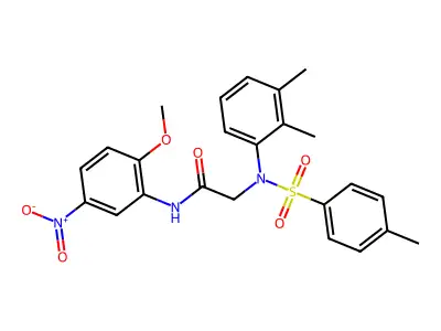 2-(2,3-dimethyl-N-(4-methylphenyl)sulfonylanilino)-N-(2-methoxy-5-nitrophenyl)acetamide structure