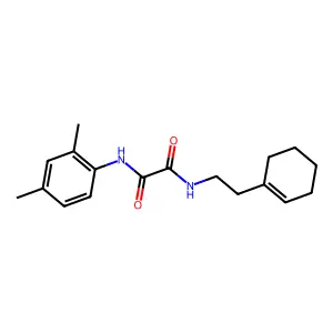 N1-(2-(cyclohex-1-en-1-yl)ethyl)-N2-(2,4-dimethylphenyl)oxalamide structure