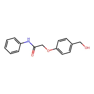 2-[4-(hydroxymethyl)phenoxy]-N-phenylacetamide structure