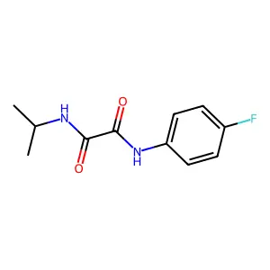 N1-(4-fluorophenyl)-N2-isopropyloxalamide structure