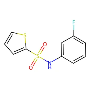 N-(3-fluorophenyl)-2-thiophenesulfonamide structure