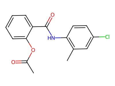 [2-[(4-Chloro-2-methylphenyl)carbamoyl]phenyl]acetate structure