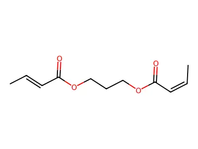 3-But-2-enoyloxypropyl but-2-enoate structure