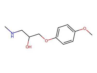 1-(4-Methoxyphenoxy)-3-(methylamino)propan-2-ol structure