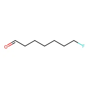 Heptanal, 7-fluoro- structure