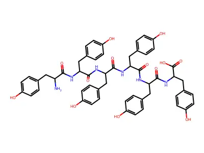 Hexa-L-tyrosine structure