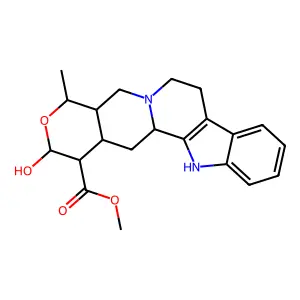 Oxayohimban-16-carboxylic acid, 17-hydroxy-19-methyl-, methyl ester, (19beta)- structure