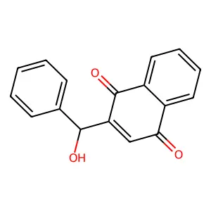 2-[Hydroxy(phenyl)methyl]naphthalene-1,4-dione structure