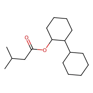 (2-Cyclohexylcyclohexyl) 3-methylbutanoate structure