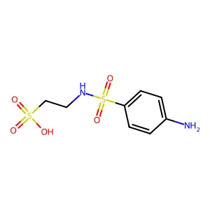 2-(((4-Aminophenyl)sulfonyl)amino)ethanesulfonic acid structure
