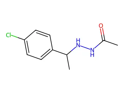 Hydrazine, 1-acetyl-2-(p-chloro-alpha-methylbenzyl)- structure