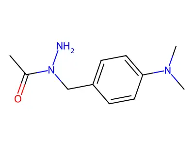 Hydrazine, 1-acetyl-1-(4-dimethylaminobenzyl)- structure