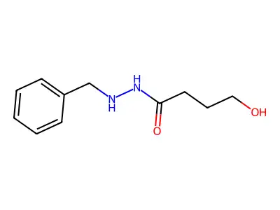 Hydrazine, 1-benzyl-2-(4-hydroxybutyryl)- structure