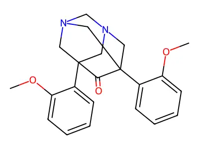 3,7-DIAZAADAMANTAN-9-ONE, 1,5-BIS(o-METHOXYPHENYL)- structure