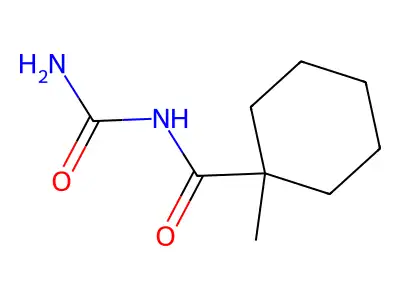 1-Cyclohexanecarboxamide, N-carbamoyl-1-methyl- structure