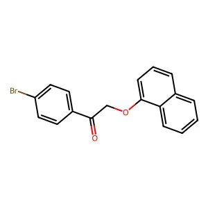 1-(4-Bromophenyl)-2-naphthalen-1-yloxyethanone structure