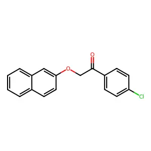 1-(4-Chlorophenyl)-2-naphthalen-2-yloxyethanone structure