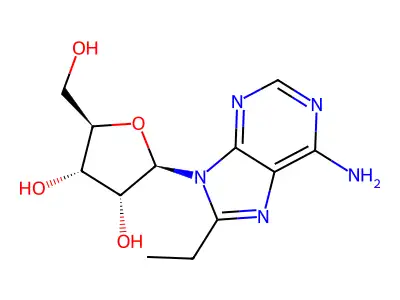 8-Ethyladenosine structure