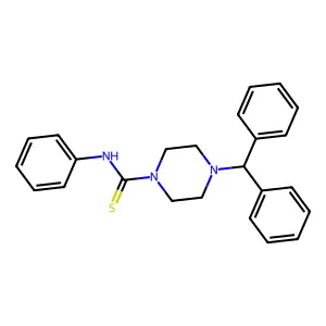 4-benzhydryl-N-phenylpiperazine-1-carbothioamide structure