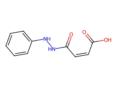 4-Oxo-4-(2-phenylhydrazino)-but-2-enoic acid structure