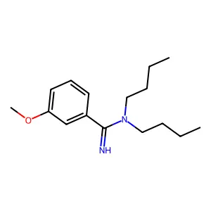 N,N-dibutyl-3-methoxybenzenecarboximidamide structure