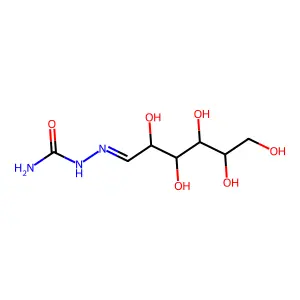 (2,3,4,5,6-Pentahydroxyhexylideneamino)urea structure