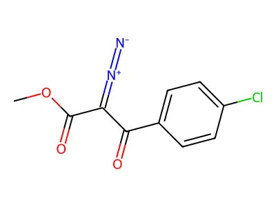 (1Z)-1-(4-Chlorophenyl)-2-diazonio-3-methoxy-3-oxoprop-1-en-1-olate structure