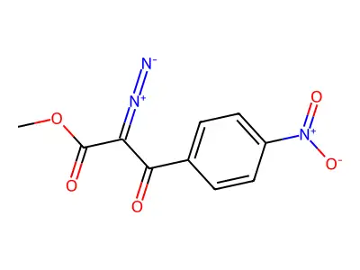 (1Z)-2-Diazonio-3-methoxy-1-(4-nitrophenyl)-3-oxoprop-1-en-1-olate structure